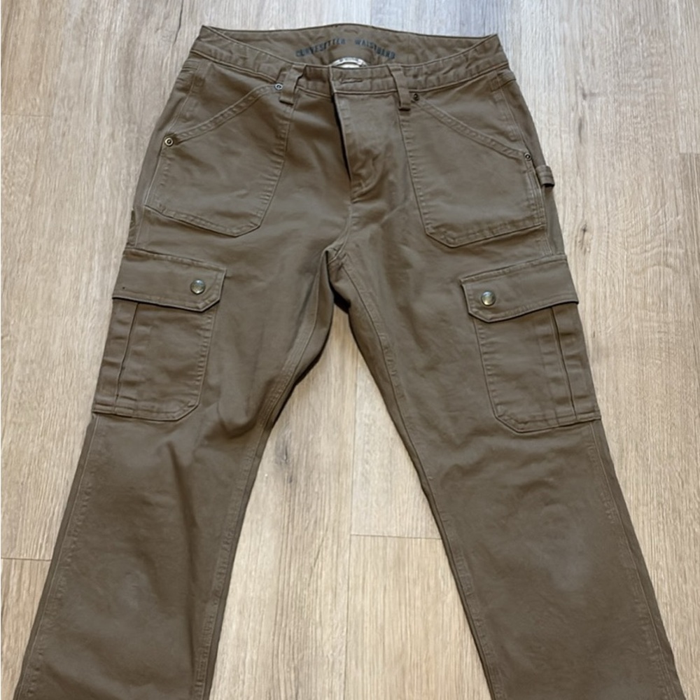 Duluth Trading Co Tan Utility Straight Leg Pants